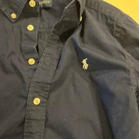 Ralph Lauren Classic Blue Button Down Shirt - Picture 2 of 4